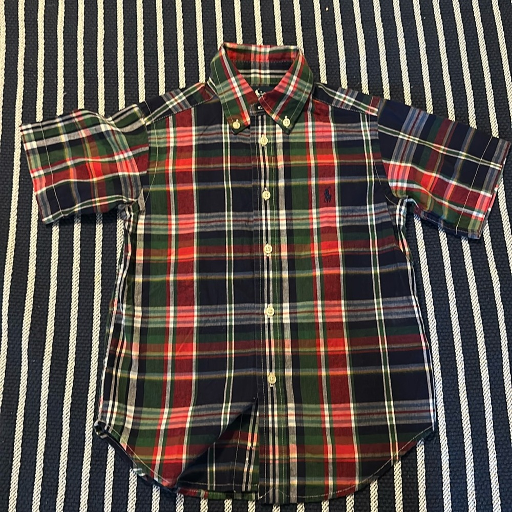 Polo Ralph Lauren boys Casual 4T short sleeve button down shirt .